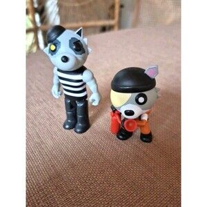 Roblox Piggy Figures Lot of 2 | PhatMojo Minitoon Raccoon Characters